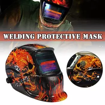 PDTO Pro Mask Сварочный шлем с автоматическим затемнением на солнечной энергии для Arc Tig Mig