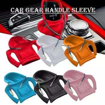 PDTO Толстовка с переключением передач, чехол для салона автомобиля, забавная ручка переключения передач, декор для ручки переключения передач TTG синий