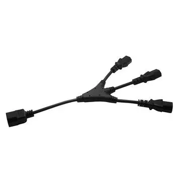 PDU IEC320 C14 Male to 3xC13 Female Power Cable Эффективный кабель управления питанием Подключите 3 устройства к одной розетке