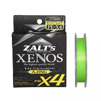 PE Line XENOS X4 Hi Sensor Ajing Green 150m Zalt s No. 0,4 зелёный
