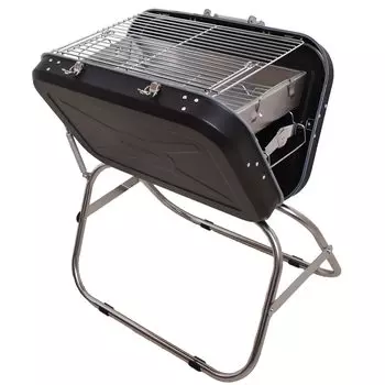 Peace Park Barbecue Grill Barbecue Stove Tabletop Grill Bonfire Stand Bonfire Stand Suitcase Type V Shape LARGE