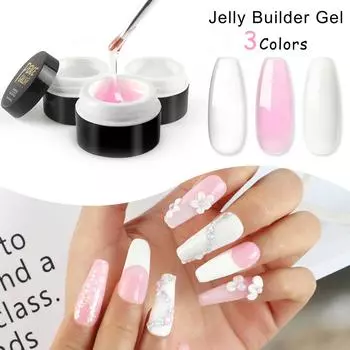 PEACECOLOR 15 мл Полигель для наращивания ногтей для наращивания ногтей Кристалл УФ-гель Быстрое наращивание ногтей Набор маникюрных инструментов