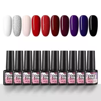 PEACECOLOR 7 мл гель-лак для ногтей для 10 цветов гель полуперманентный гель для рисования ногтей гель-лак для украшения ногтей