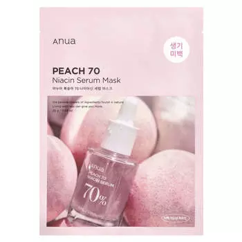 Peach 70 Niacin Serum Beauty Mask, 1 Sheet, 25G(0.88Oz)