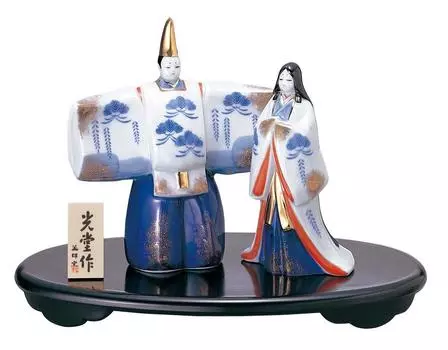 Peach Festival Hina Standing Hina 2270 Кукла, Somenishiki, (Маленький) синий