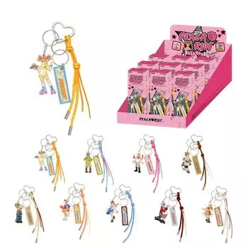 Peach Riot Rush Hour Series Подвесная коробка 9 Pop Mart Gacha Gacha Blind Box Фигурка Пластиковая модель Премиум-игрушка Мягкий винил ПВХ Оригинальный персонаж День рождения