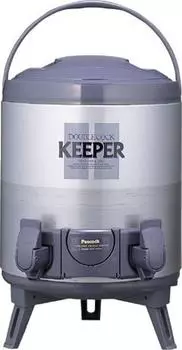 Peacock Keeper Wide Mouth Type Double Cock Silver 8.1L INT-80