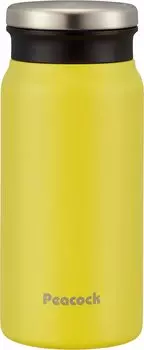 Peacock Thermos Industry Peacock Water Bottle 250ml Thermal Insulation Mug Bottle Yellow (The-peacock) AMZ-C25-Y