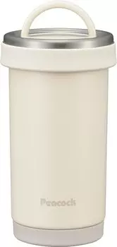 Peacock Thermos Industry Peacock Water Bottle 300ml Thermal Insulation Mug Bottle Thermos White (The-peacock) AKS-R30-WY