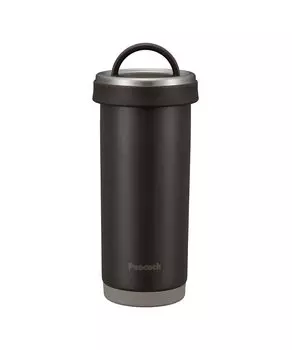 Peacock Thermos Industry Peacock Water Bottle 400ml Thermal Insulation Mug Bottle Thermos Brown (The-peacock) AKS-R40-TD