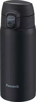 Peacock Thermos Industry Peacock Water Bottle Lock Type One Touch Mug 400ml Dark Navy AK (The-peacock) AKM-40