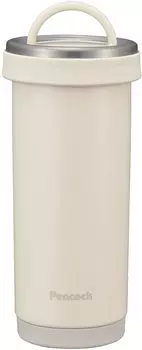 Peacock Water Bottle 400ml Thermal Insulation Mug Bottle Thermos White AKS-R40-WY