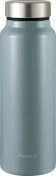 Peacock Water Bottle Stainless Steel Bottle Screw Mug Bottle 600ml Dusty Blue ADS The-peacock (Lightweight Type) Thermal/Cold AKY-60