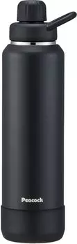 Peacock Water Cold Direct Большая совместимая со спортивными принадлежностями, совместимая с Поставляется с нижней кружкой черного цвета B Бутылка Peacock, 1,2 л, для хранения, питья,
