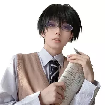 Peacoco Everyday Small Heat Flashy Black Net Included мужской парик, короткий, натуральный, легкий, красивый, косплей, сменный, использование, унисекс, лицо, устойчивый,