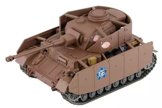 Peadot Girls Panzer 4th Tank H Type Modified Ending Общая длина 115 мм Полуокрашенная пластиковая модель PD69 и Type/D Ver.. Без шкалы Прибл.