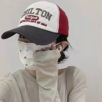 Peaked cap children American retro face small soft top baseball cap couple street spring and summer sun hat Adjustable - CHILTON Splicing Baseball Cap