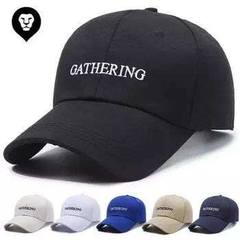 Peaked cap women s 2024 new spring and summer face hat GATHERING sun hat wide-brimmed baseball cap men Adjustable белый