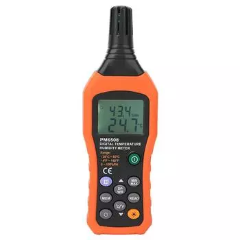 PEAKMETER PM6508 Digital Humidity and Temperature Meter Hygrometer Thermometer