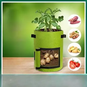 Мешок для посадки арахисовых томатов, мешок для выращивания растений, улучшенный мешок для посадки картофеля с боковым отверстием