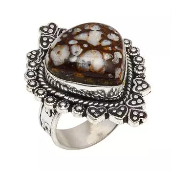 Peanut Wood Jasper Gemstone Handmade Silver Jewelry 7