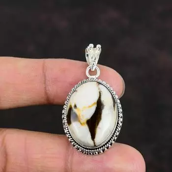 Peanut Wood Jasper Pendant 925 Sterling Silver Pendant Natural Gemstone Pendant Peanut Wood Jasper Jewelry Handmade Pendant Gifts For Mother