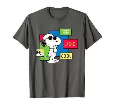 PEANUTS Be Joe Cool Snoopy T-shirt серый