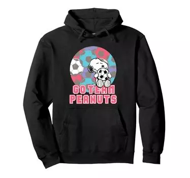 Peanuts Football Snoopy Go Team Peanuts Hoodie чёрный