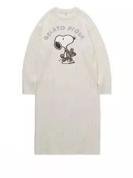 PEANUTS JQD One Piece PWNO251034 OWHT [мороженое пике] SNOOPYBEAR женский