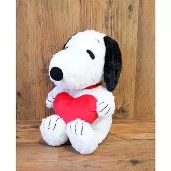 PEANUTS Peanuts Heart Snoopy Размер M Мягкая игрушка Сидячая высота 28 см Стандарт