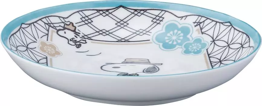 PEANUTS Peanuts Snoopy 21 Pasta Plate Jade Nostalgia Series Carry Plate Snoopy Taste Made in Japan Yamaka Shoten SN1902-355