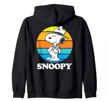 Peanuts Snoopy Beagle Scout Sunset Zip Parka чёрный