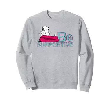 Peanuts Snoopy Being Supportive For Charlie Brown Sweatshirt синий