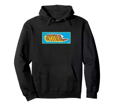 peanuts snoopy chill hoodie чёрный