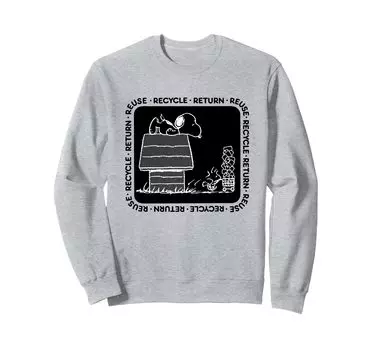 Peanuts Snoopy Recycled Reuse Sweatshirt синий