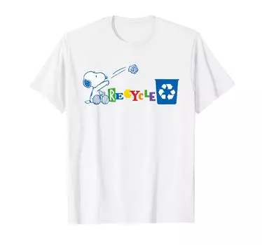 PEANUTS Snoopy Recycled T-shirt белый