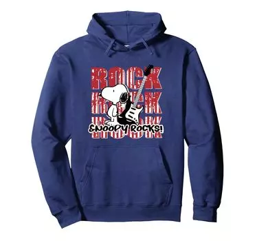 PEANUTS Snoopy Rocks Hoodie синий