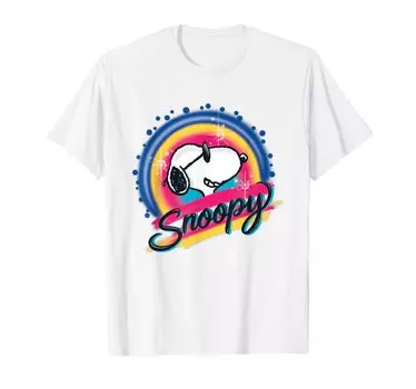 Peanuts Snoopy Sunglasses Colorful T-shirt белый