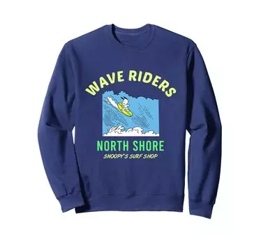 Peanuts Snoopy Wave Riders North Shore Sweatshirt синий