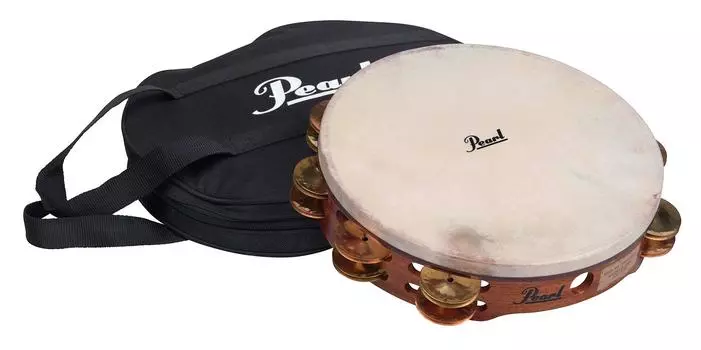 Pear Orchestra Tambourine Jingle Copper & Brass PETM-1018CR