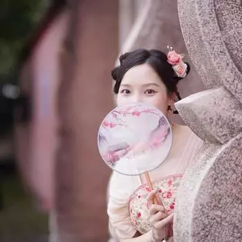 Pearl Chinese Style Flower Butterfly Women Hair Clips Barrettes Korean Hairpins Bride Headdress розовый