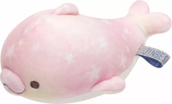 Pearl Dolphin and Super Mochimochi Plush Pearl MY56801 San-X Jinbei-san, Jinbei-san Hand-Sized Toy, Dolphin,