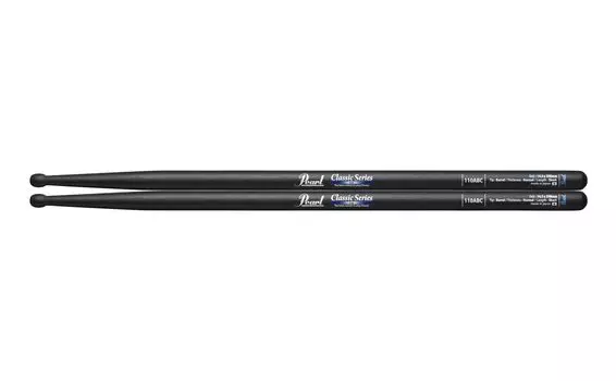 Pearl Drumstick Oak Black Lacquer 110ABC