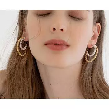 Pearl earrings women s ins style simple design earrings niche irregular earrings new models золотой