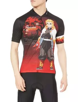 Pearl Izumi Demon Slayer Cycling Kyojuro Rengoku Size S Men s Jersey, Print,
