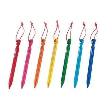 PEARL KINZOKU PEARL UA 4505 [Колышек 18 см, 7 цветов, набор уличной палатки, семь цветов, дюралюминиевый колышек Капитан олень КАПИТАН ОЛЕНЬ]