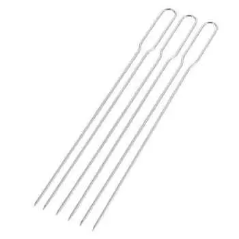 Pearl Kinzoku Pearl Ug 3291 [шампур для барбекю 35 см, набор из 3 предметов, двойной шампур Captain Stag Captain Stag]