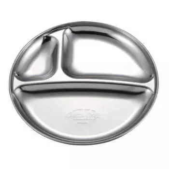 Pearl Kinzoku Pearl Uw 2024 [Уличная посуда Тарелка 19 см Разделительная тарелка Нержавеющая сталь Капитан Олень Капитан Олень]