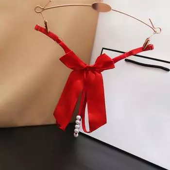 Pearl Lace G-String Bow Women s Briefs Underpants Sexy Hollow Out Thongs Daily