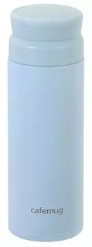 PEARL METAL Бутылка для воды 300 мл кружка-бутылка с пробкой для льда бледно-голубая кружка для кофе Grace HC-737 бледно-синий